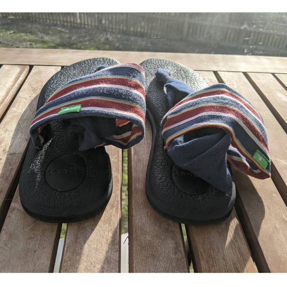 Sanuk Yoga Sling 2 Prints Sand Harbor Navy 1100697 size 9 - Picture 4 of 8